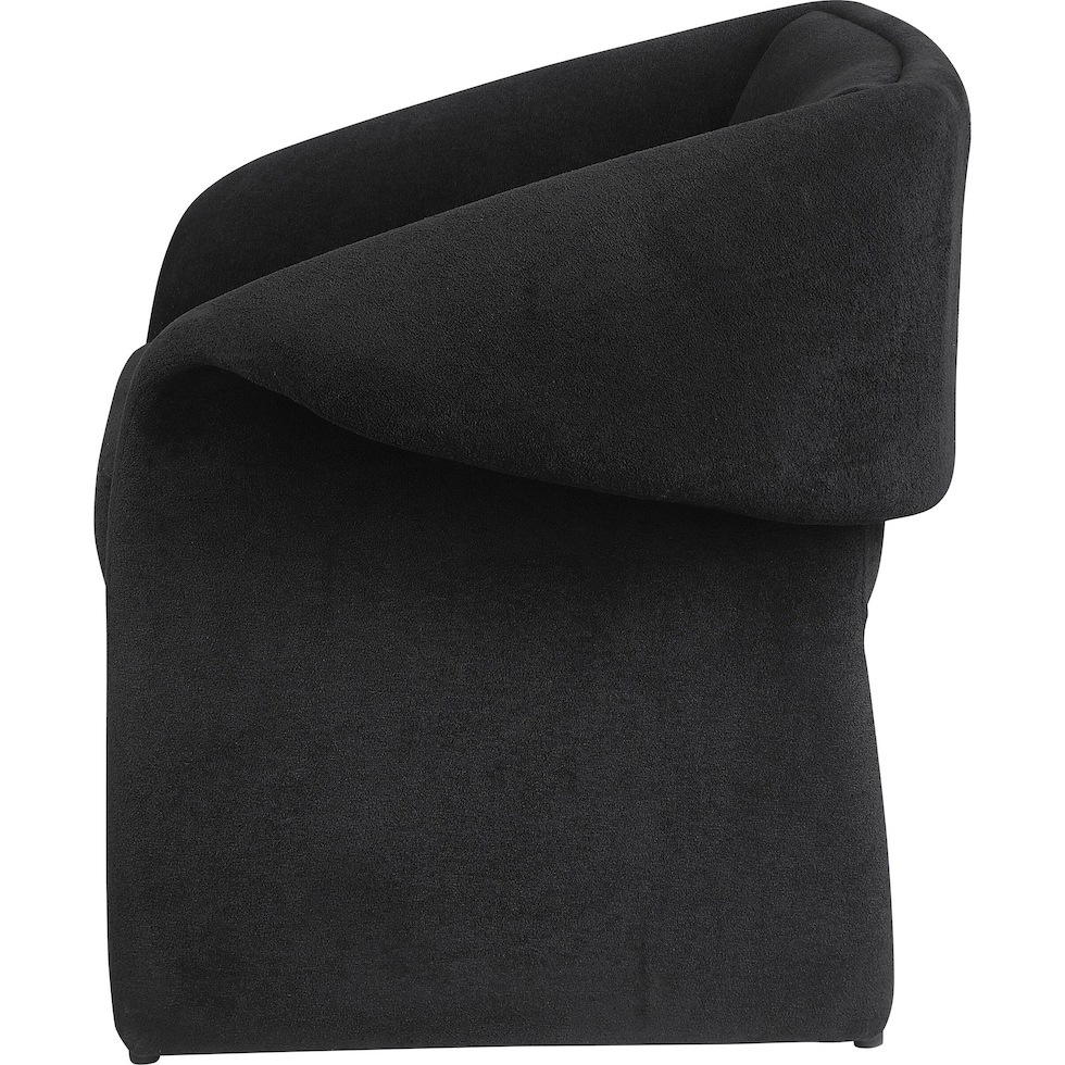ronea black accent chair   