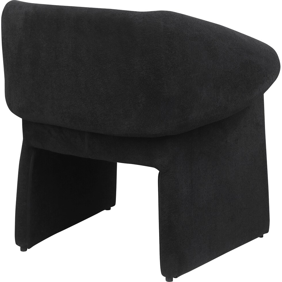 ronea black accent chair   