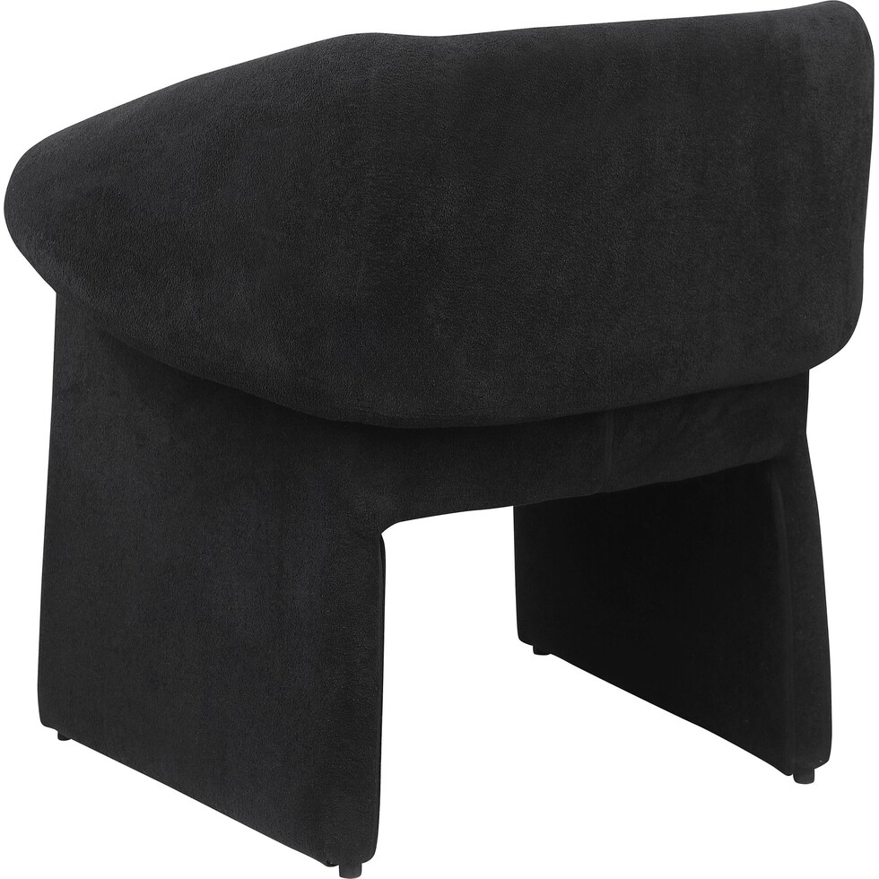 ronea black accent chair   