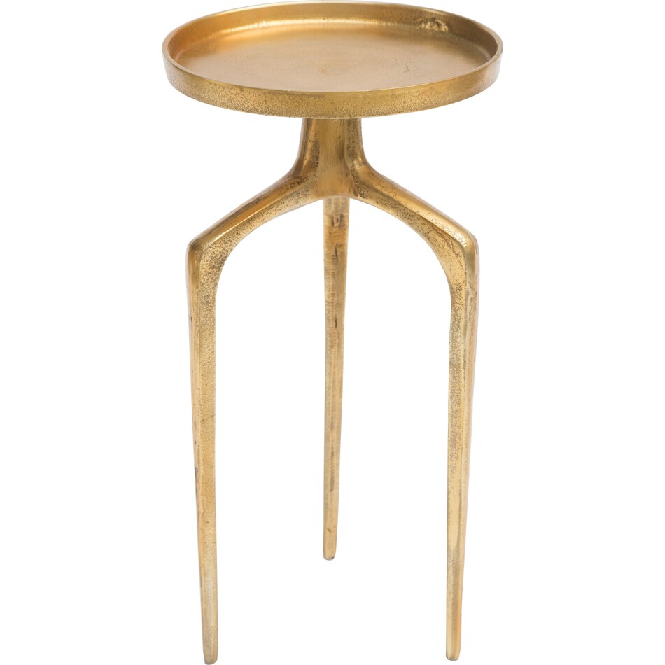 root gold accent table   