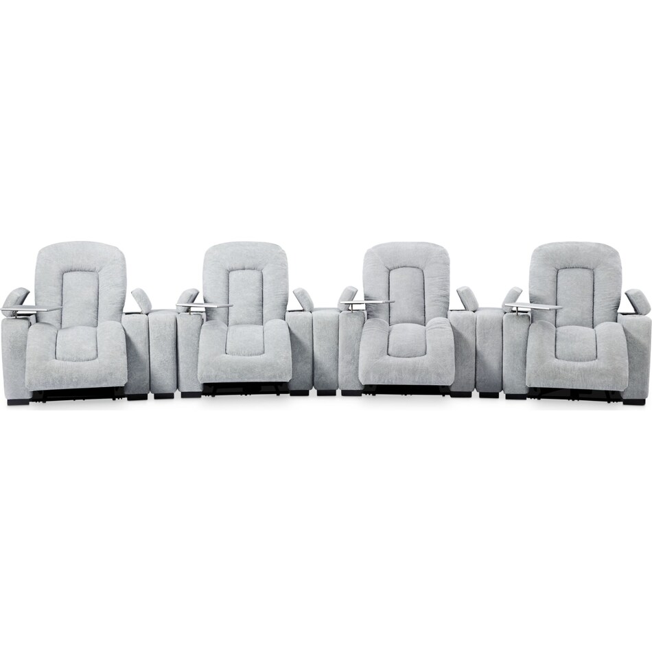 rory gray  pc power reclining sectional   