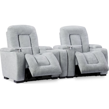 Rory 3-Piece Dual-Power Reclining Home Theater Sectional