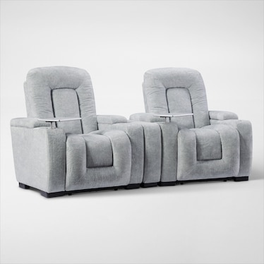Rory 3-Piece Dual-Power Reclining Home Theater Sectional
