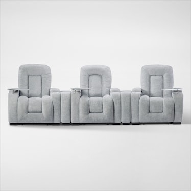 Rory 5-Piece Dual-Power Reclining Home Theater Sectional