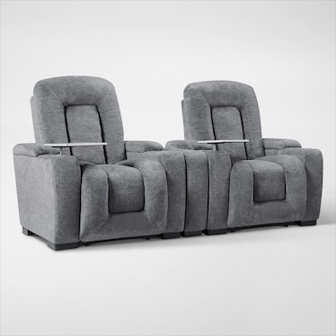Rory 3-Piece Dual-Power Reclining Home Theater Sectional