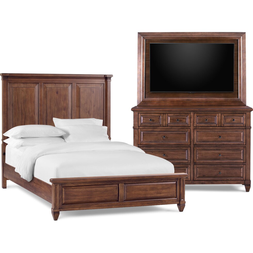 rosalie dark brown  pc king bedroom   