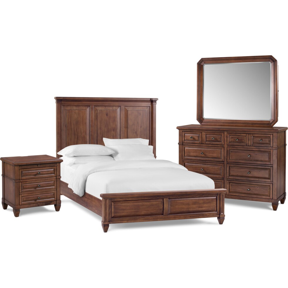 rosalie dark brown  pc king bedroom   