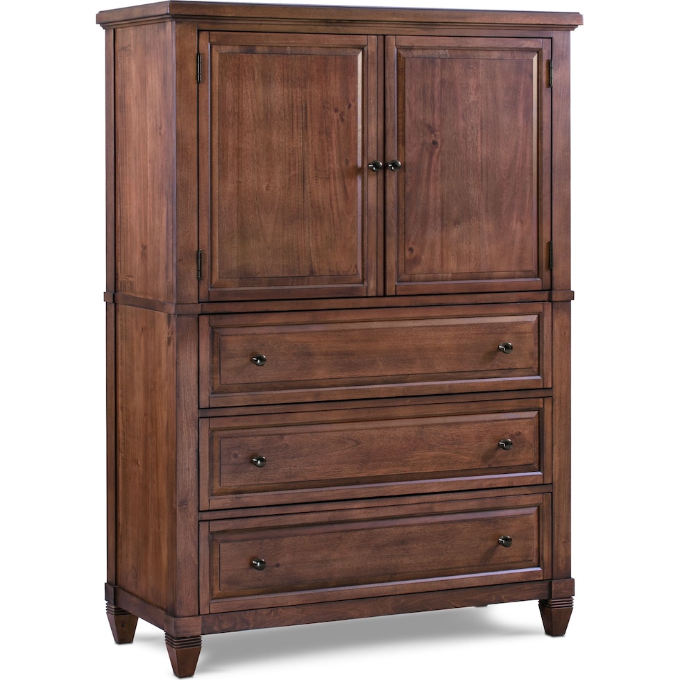 rosalie dark brown armoire   