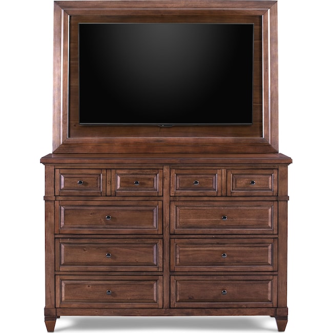 Bedroom Furniture - Rosalie Dresser with TV Mount