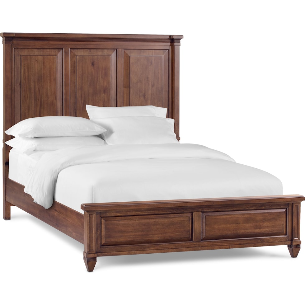 rosalie dark brown king bed   