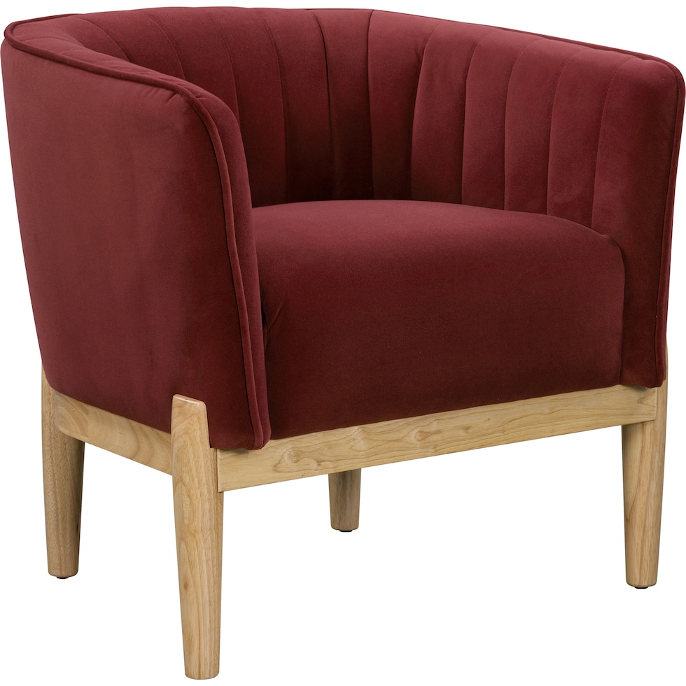 rosalind red accent chair   