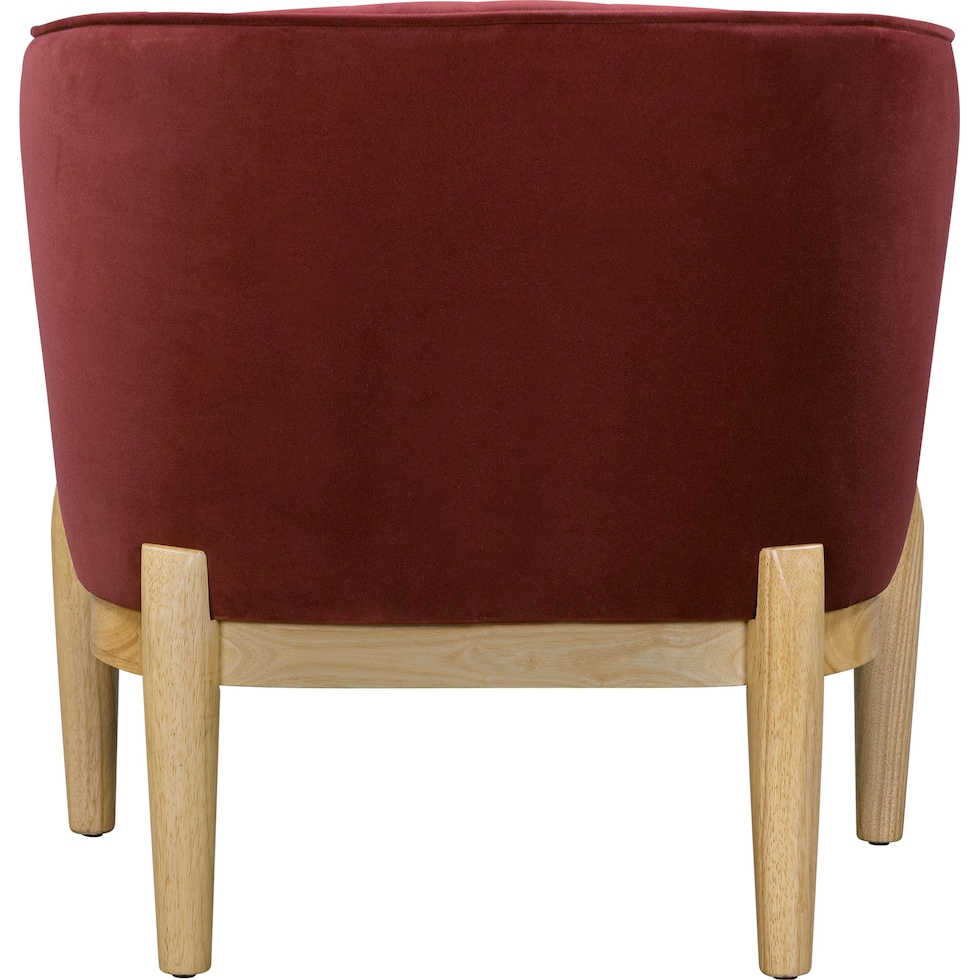 rosalind red accent chair   