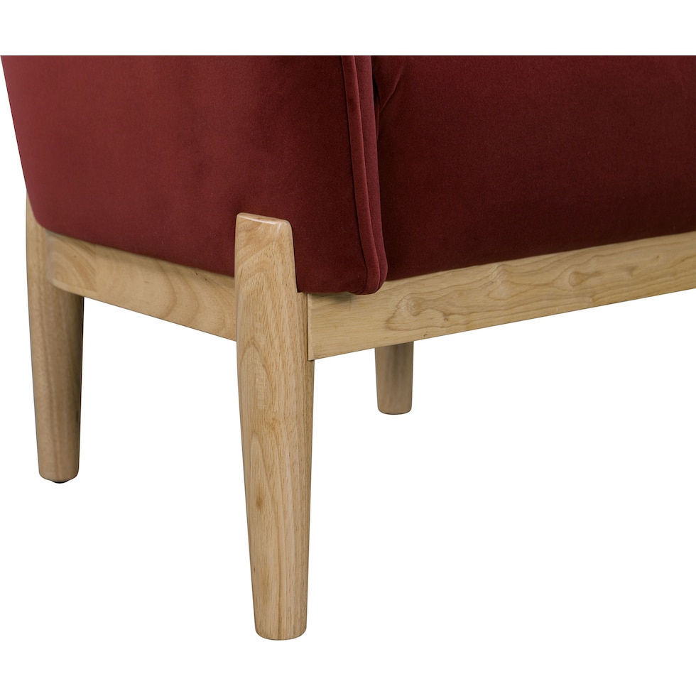 rosalind red accent chair   