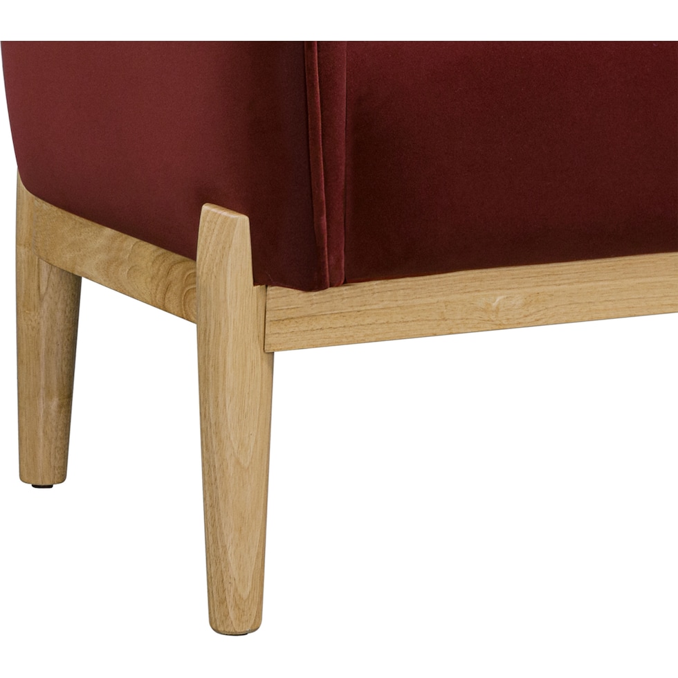 rosalind red accent chair   