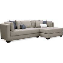 rosalyn gray  pc sectional with chaise   