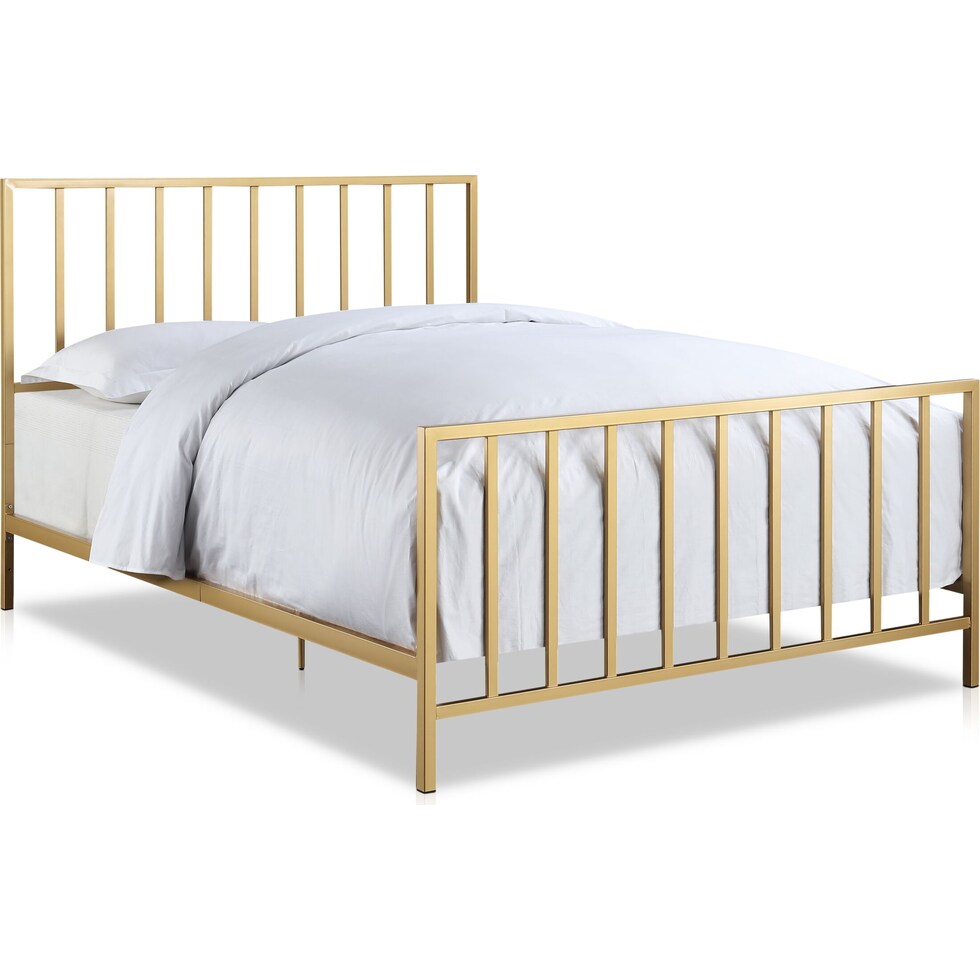 rosanna gold king bed   