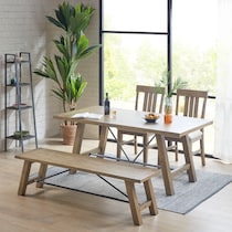 rosario gray dining table   