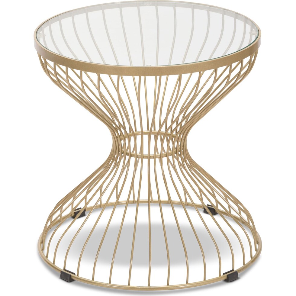 rose gold outdoor end table   