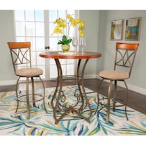 rosedale dark brown  pc dining room   