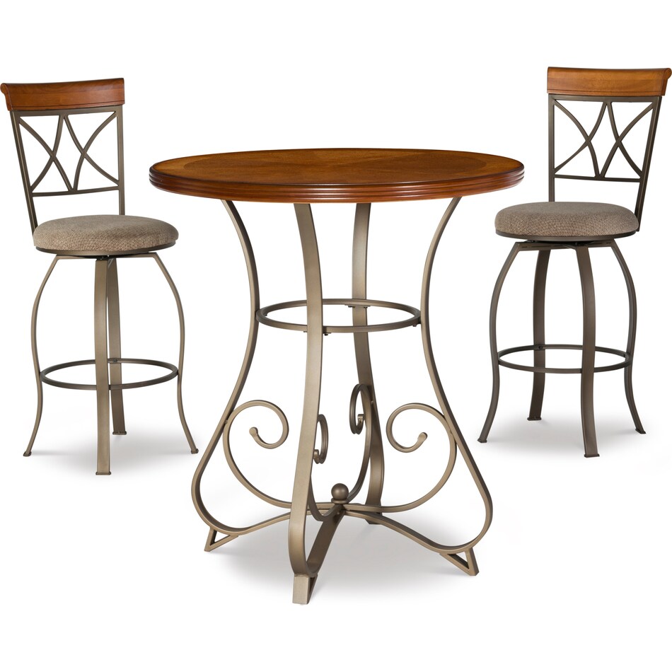 rosedale dark brown  pc dining set   