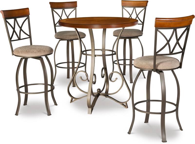 Rosedale 5Piece Bar Set with 4 Swivel Stools American Signature