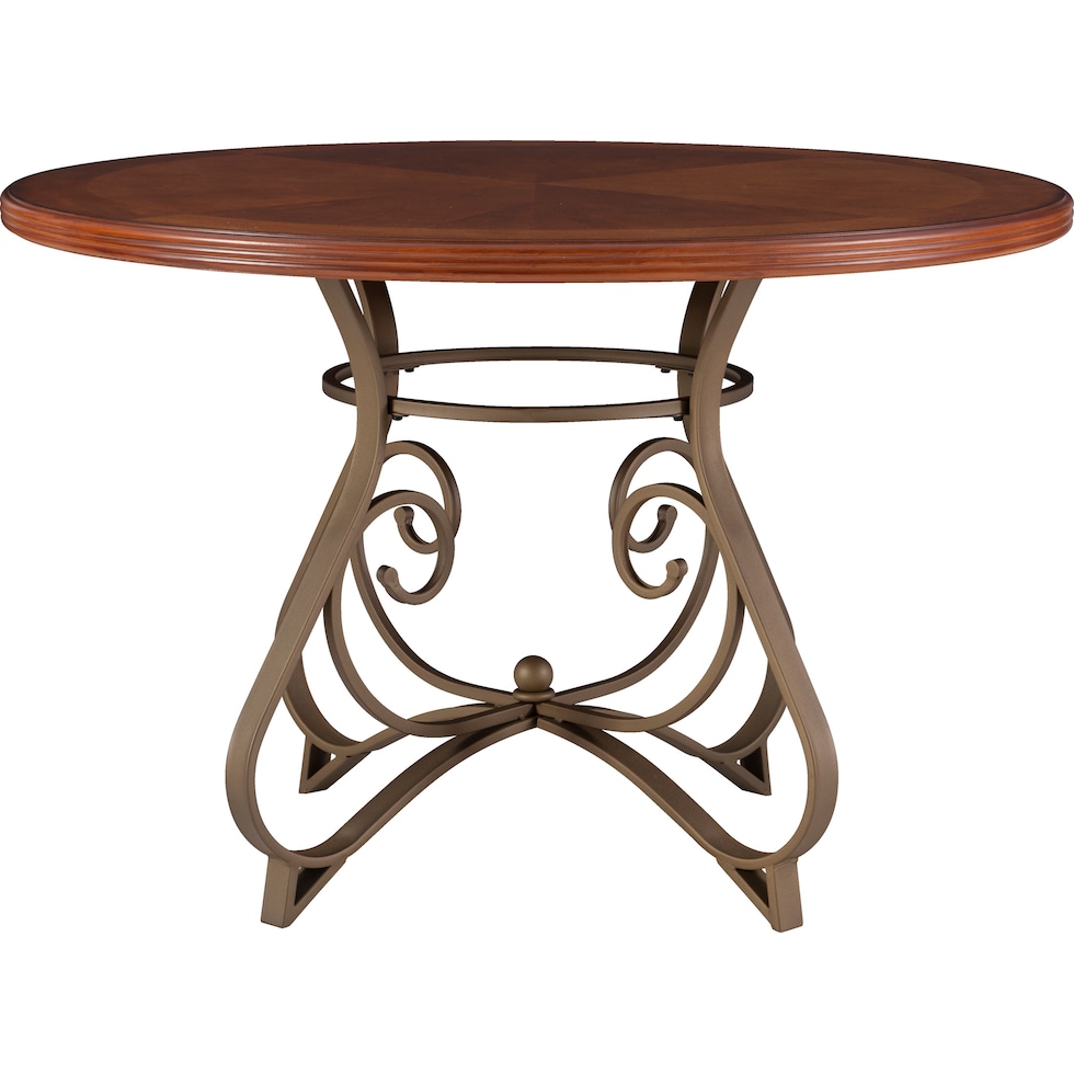 rosedale dark brown dining table   