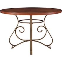 rosedale dark brown dining table   