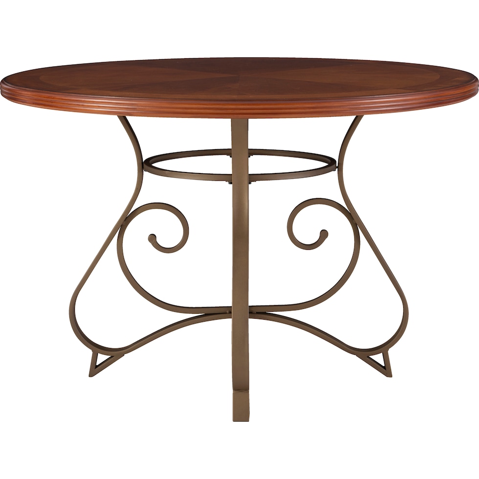 rosedale dark brown dining table   