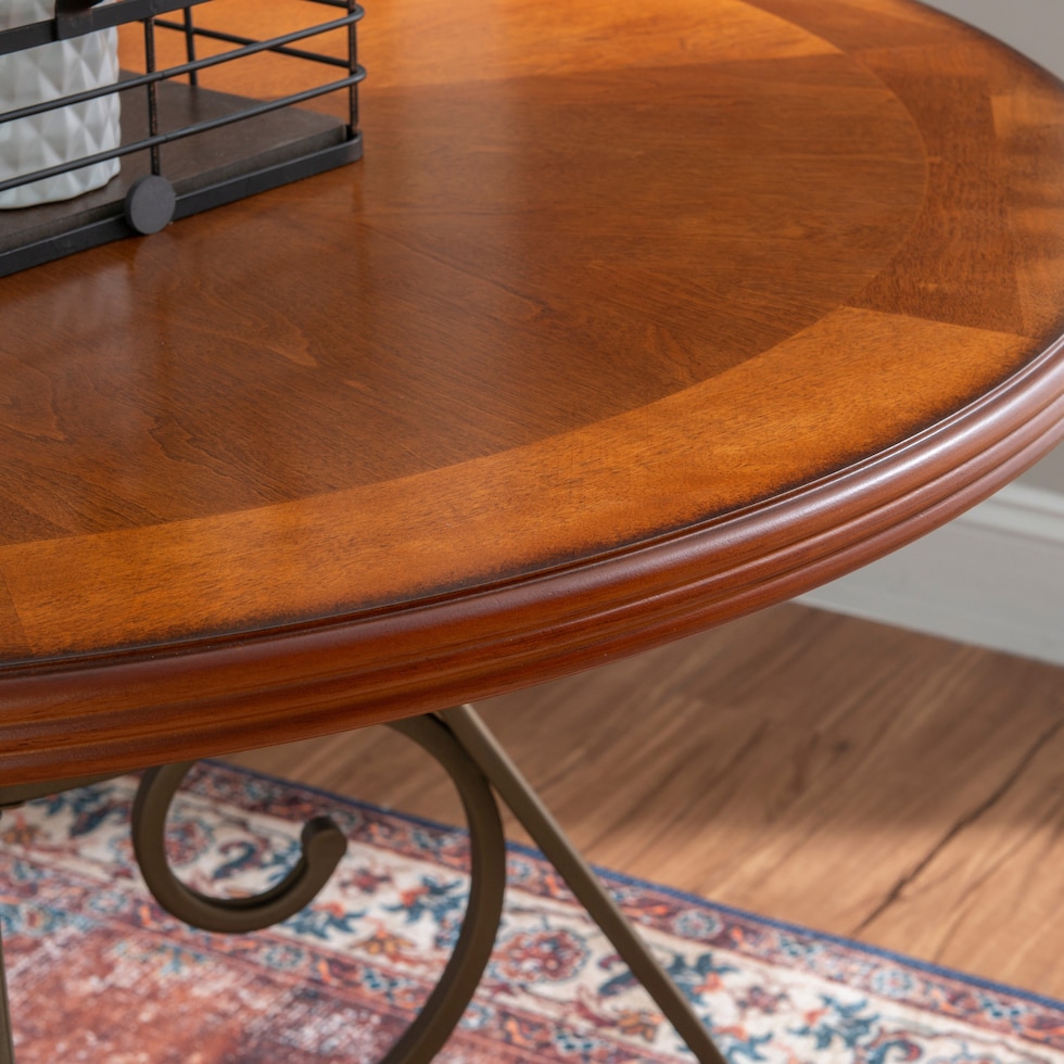 rosedale dark brown dining table   