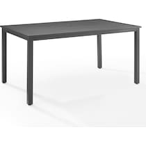 roseland black outdoor dining table   