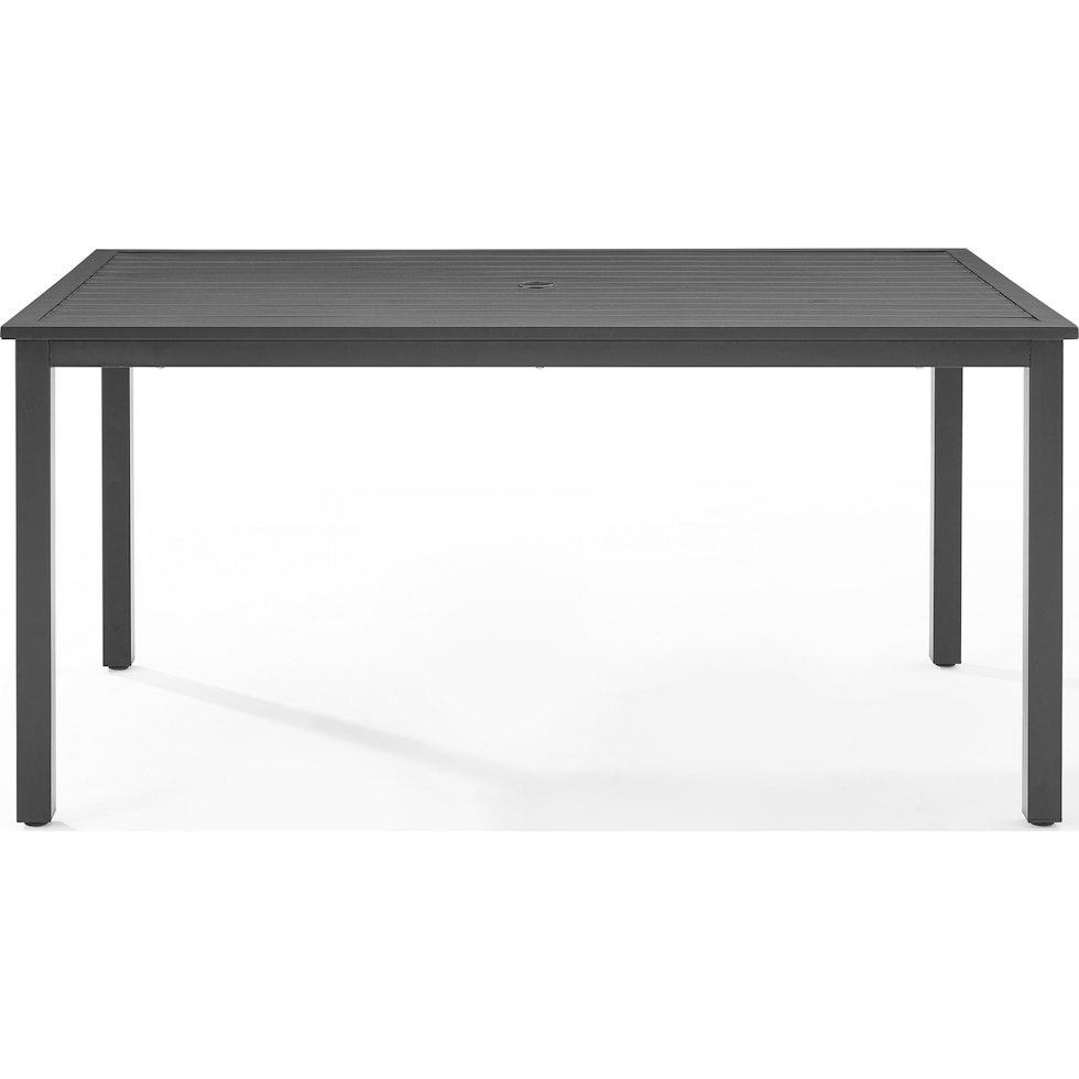 roseland black outdoor dining table   