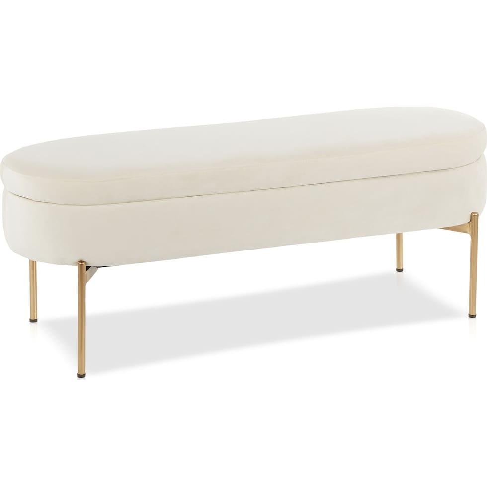 rosen white bench   