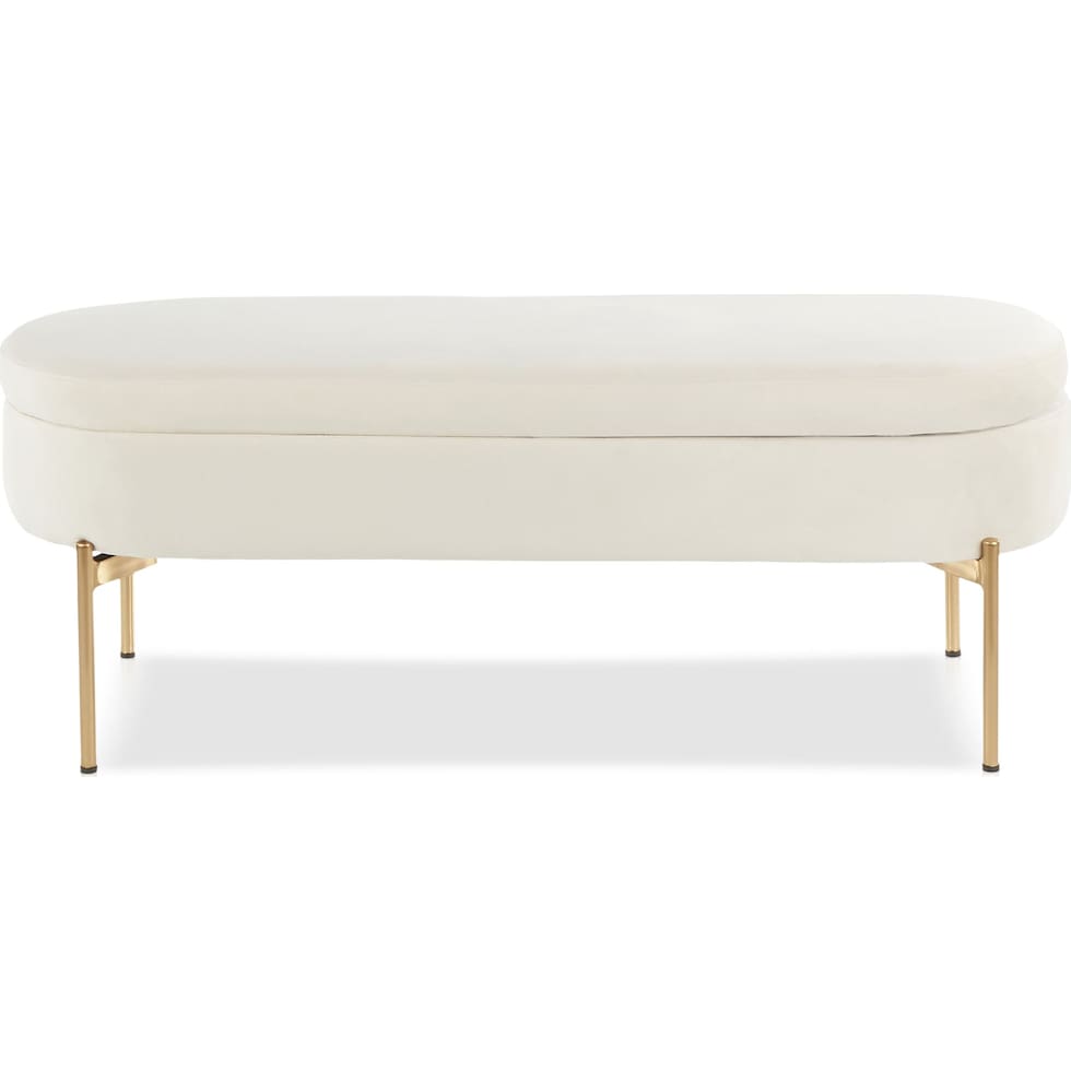 rosen white bench   