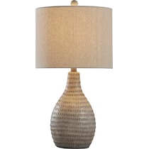 roshan light brown table lamp   