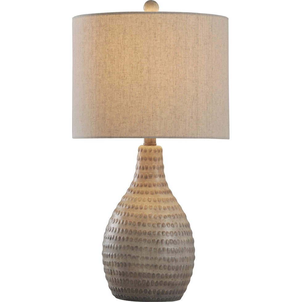 roshan light brown table lamp   