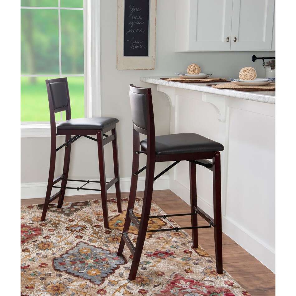 rosie dark brown bar stool   