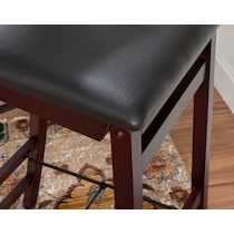 rosie dark brown bar stool   