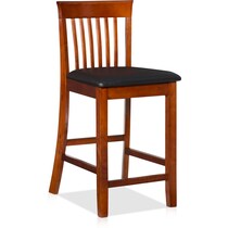 rosie dark brown counter height stool   