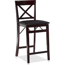 rosie dark brown counter height stool   