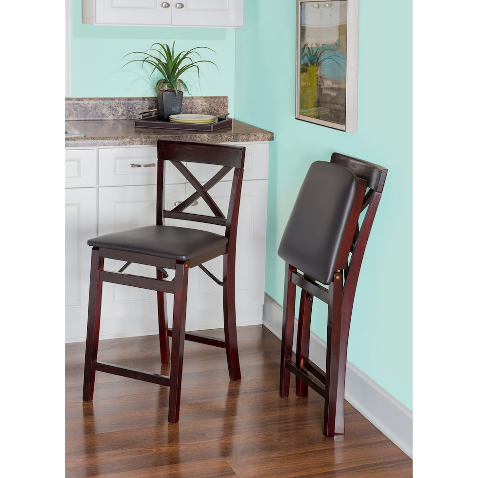 rosie dark brown counter height stool   