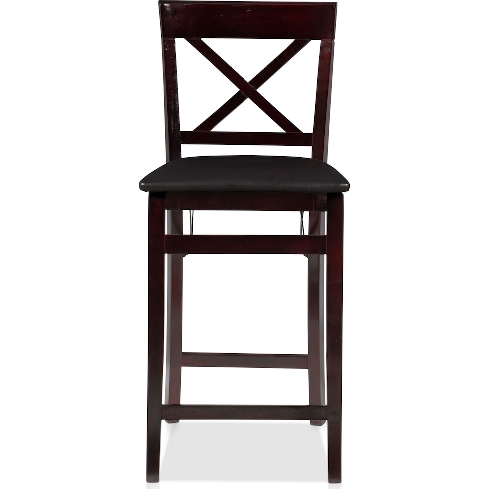 rosie dark brown counter height stool   