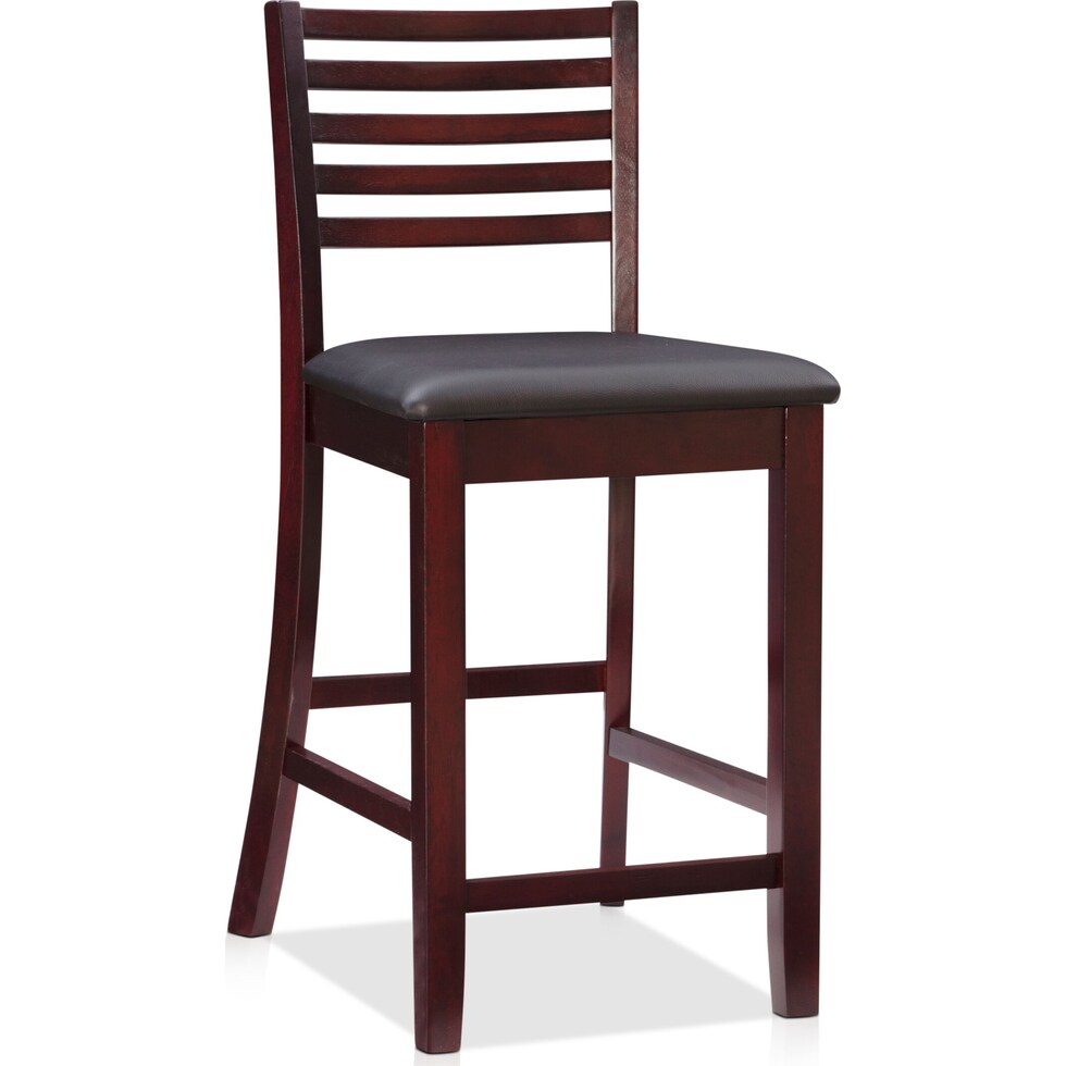 rosie dark brown counter height stool   