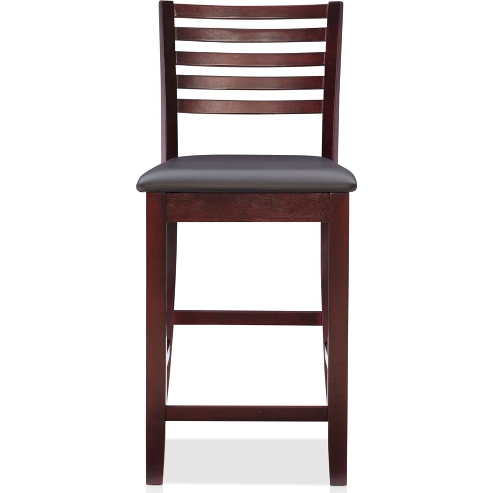rosie dark brown counter height stool   