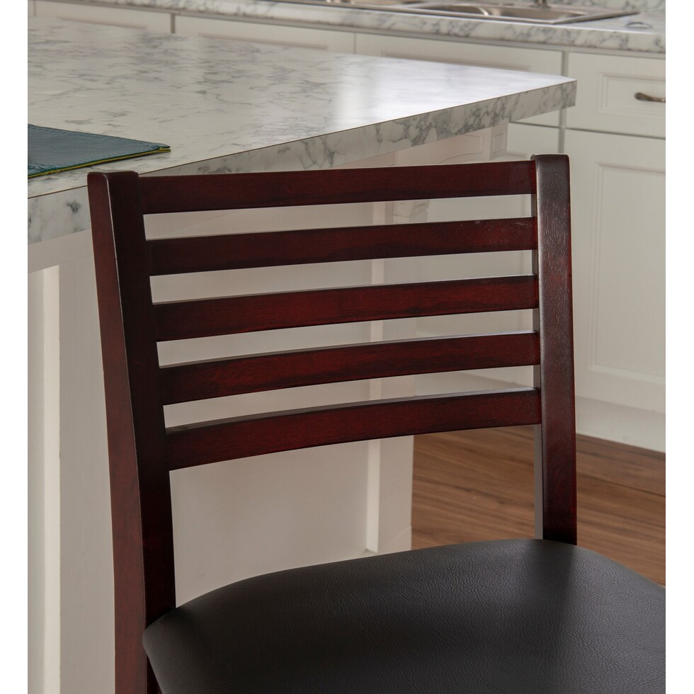 rosie dark brown counter height stool   