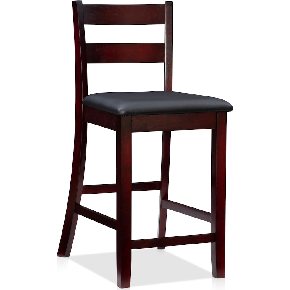 rosie dark brown counter height stool   