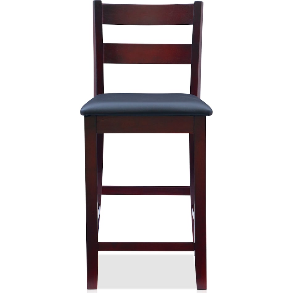 rosie dark brown counter height stool   