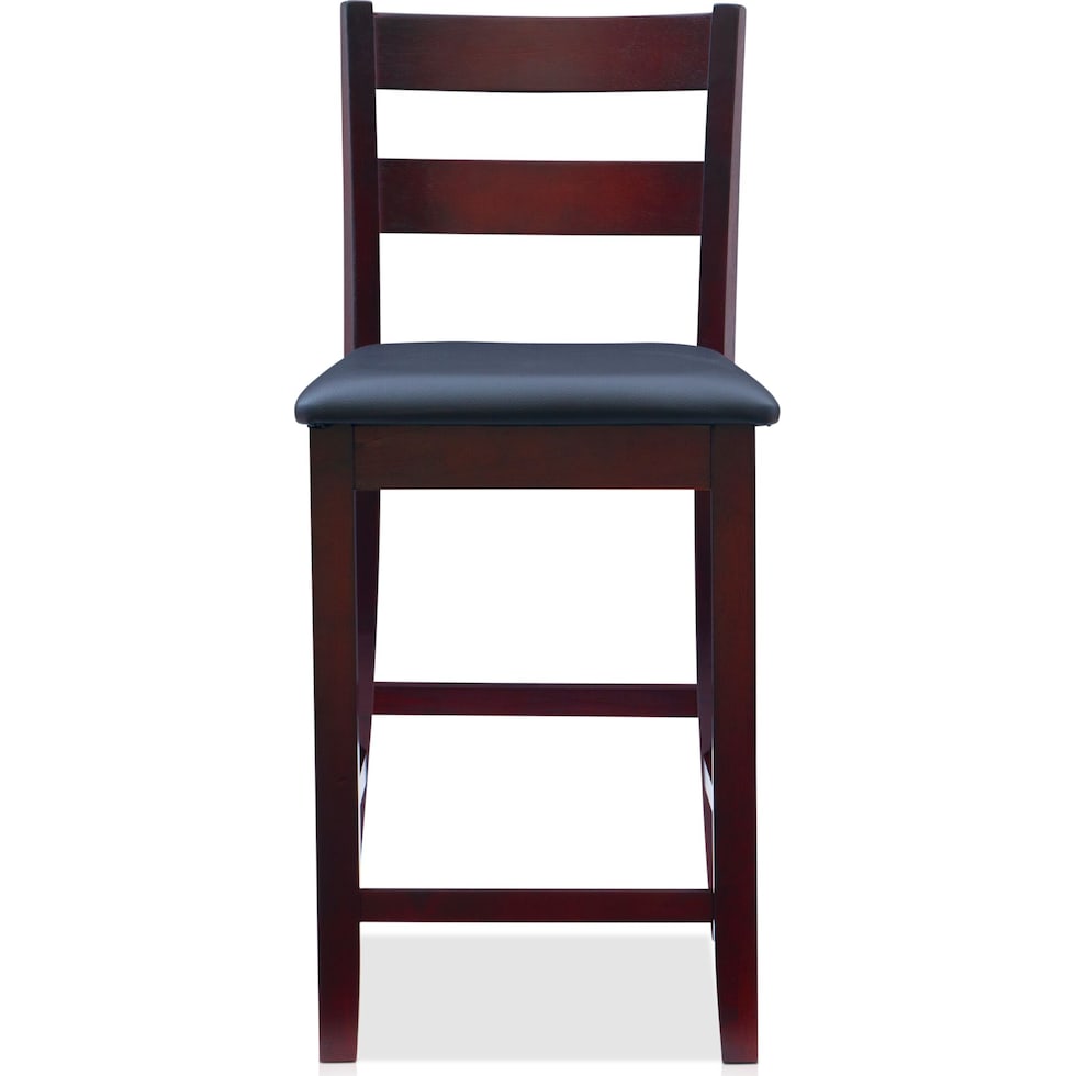 rosie dark brown counter height stool   