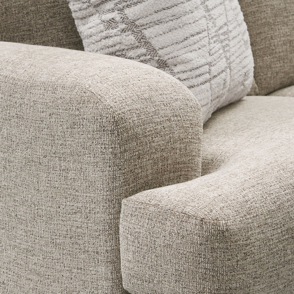 roslyn neutral loveseat   