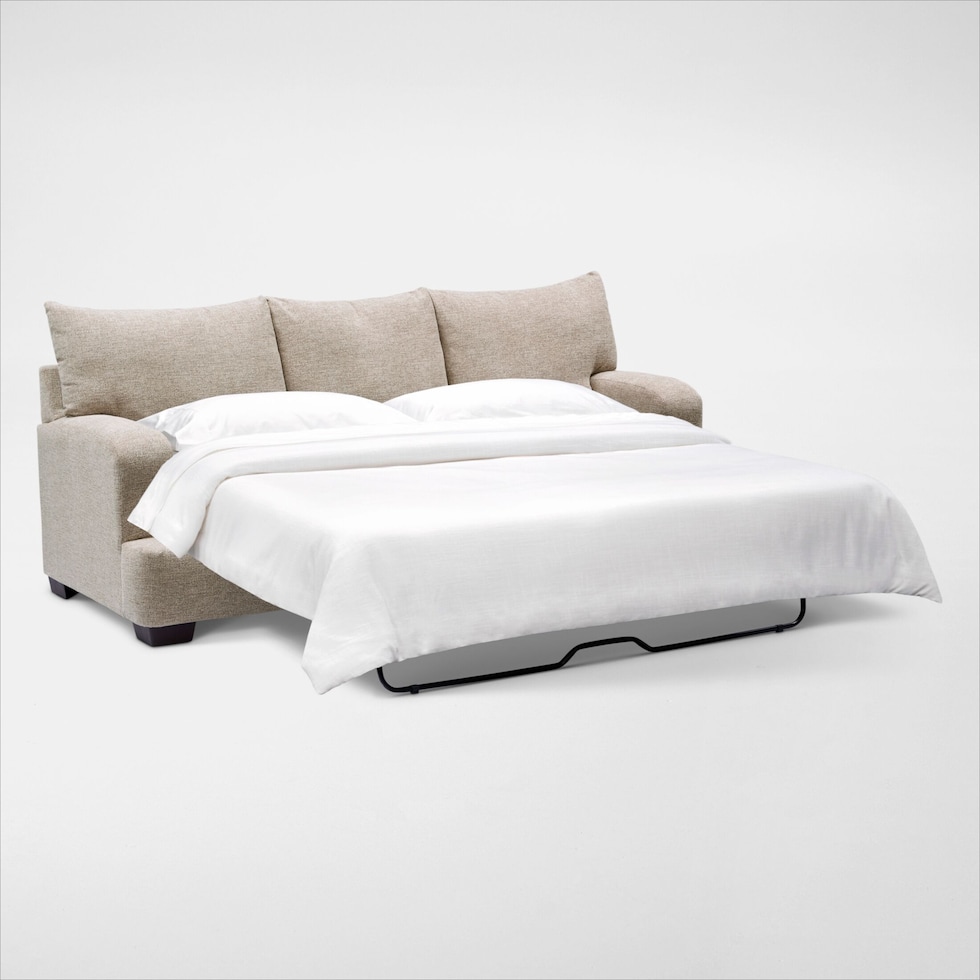 roslyn neutral sleeper sofa   