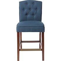 rossler blue counter height stool   